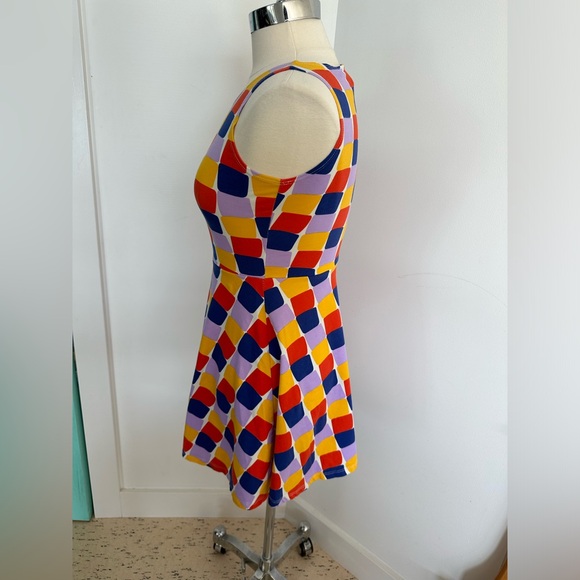 SOLD - Nooworks Grid Print Brenda Dress Size S - Picture 2 of 8